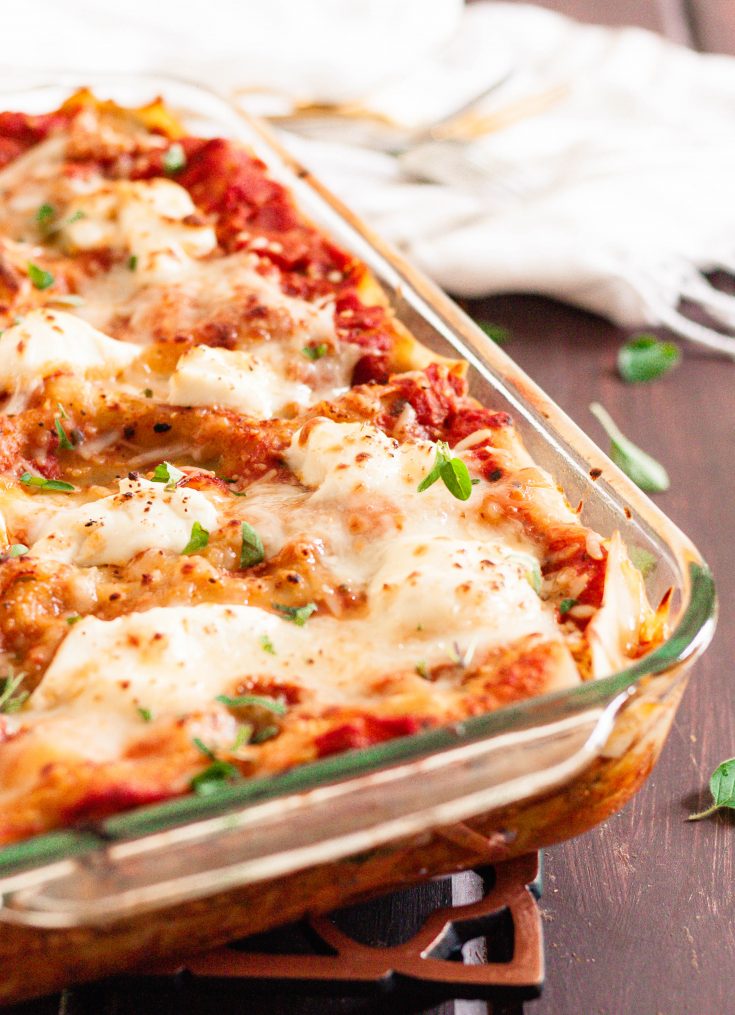 Turkey Spinach Lasagna {Lighter Lasagna Recipe} - Goodie Godmother