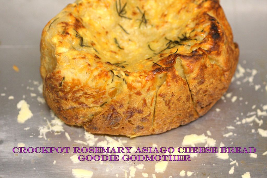 Rosemary Asiago Crockpot Bread by Goodie Godmother