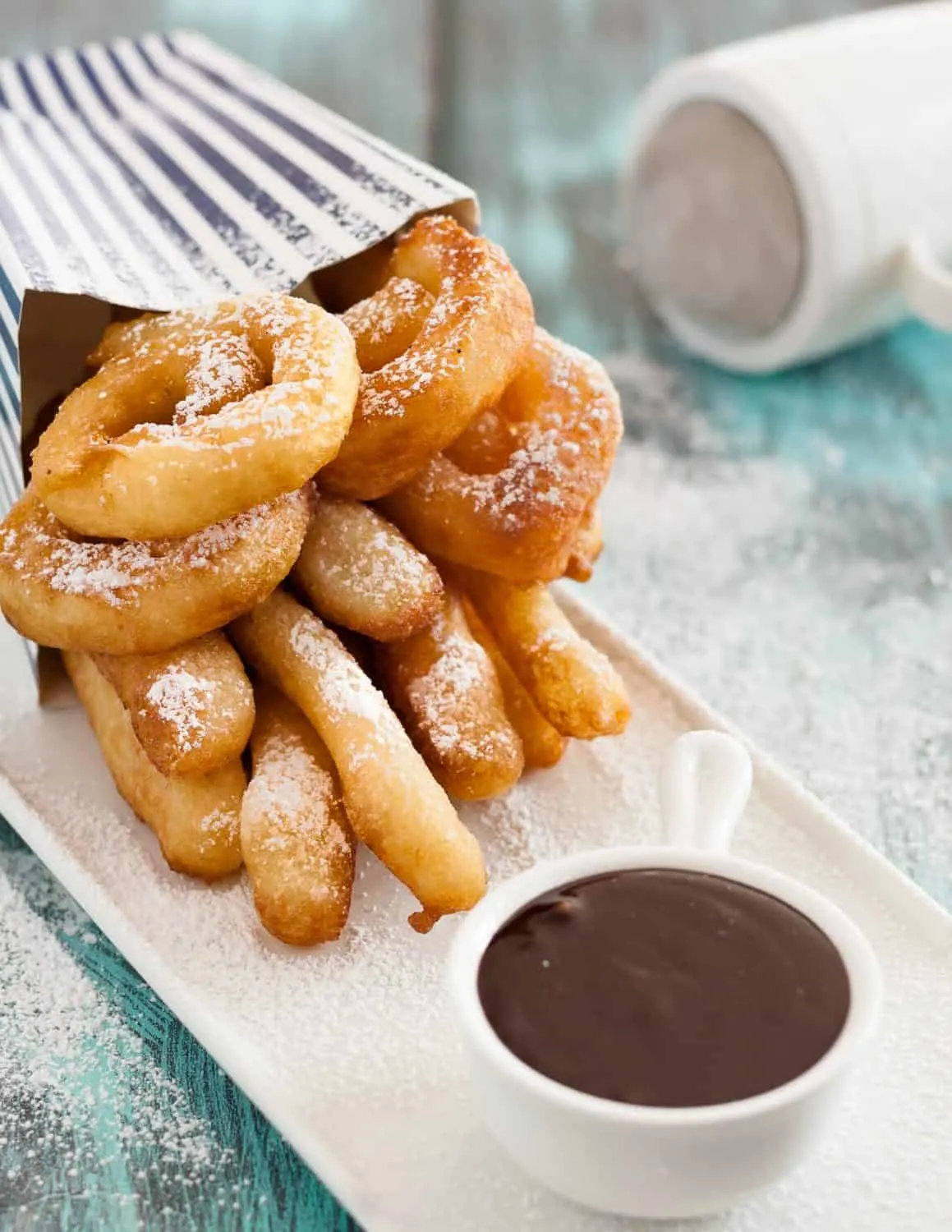  Spanish churros and chocolate are a common snack or even breakfast in Spain. This recipe - inspired by a trip to visit family - is a surprisingly easy Spanish treat. * Recipe on GoodieGodmother.com