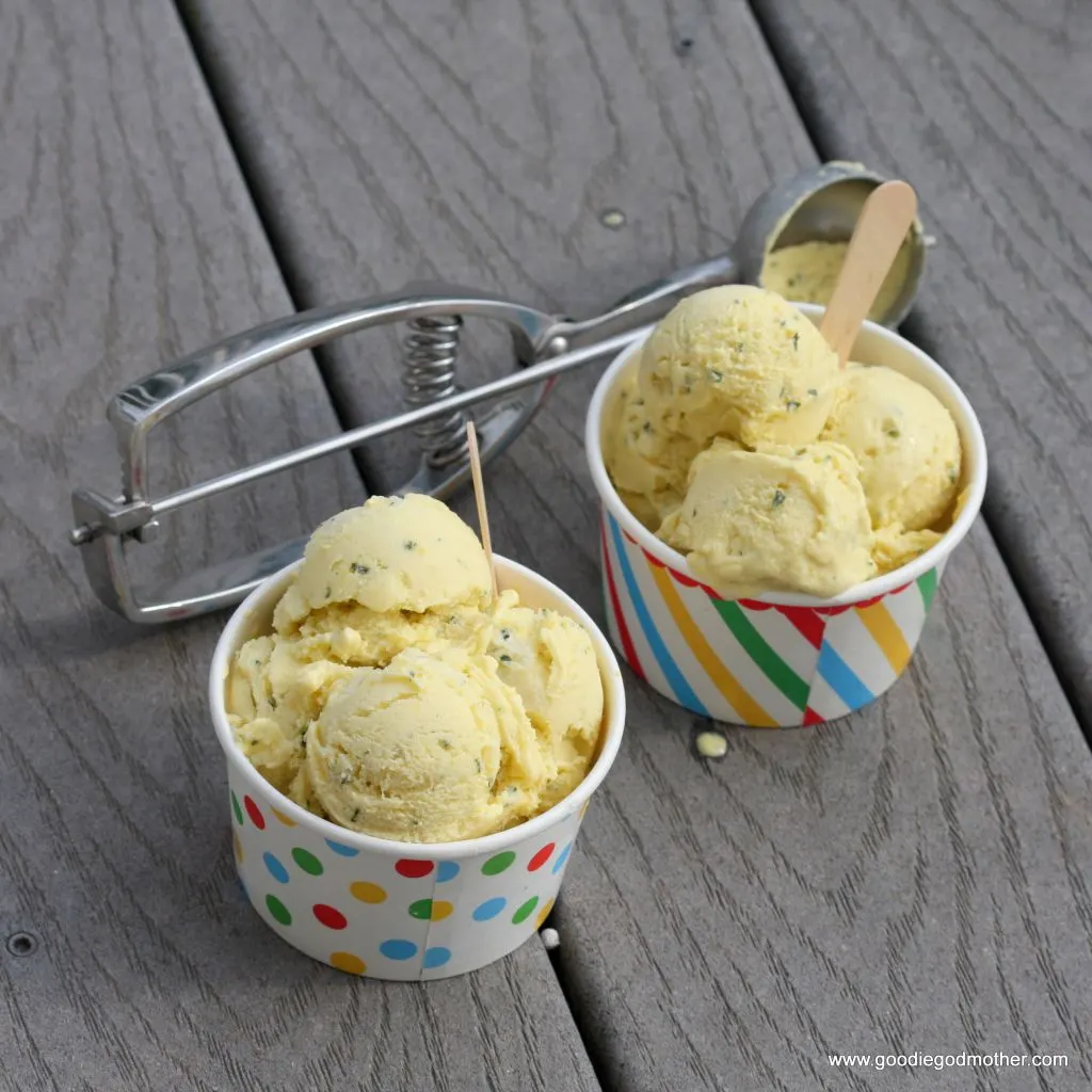 Dairy Free Mango Mojito Ice Cream by Goodie Godmother