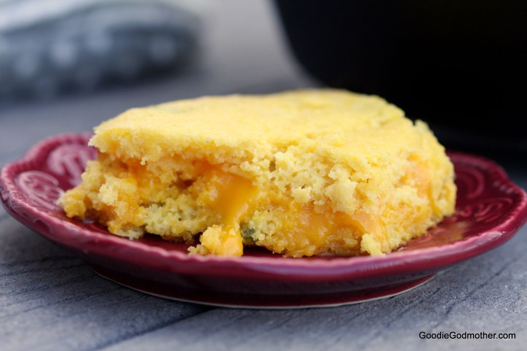 Smoked Cheddar Candied Jalapeno Cornbread
