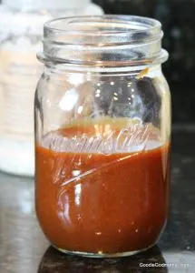 Caramel sauce for apple pie