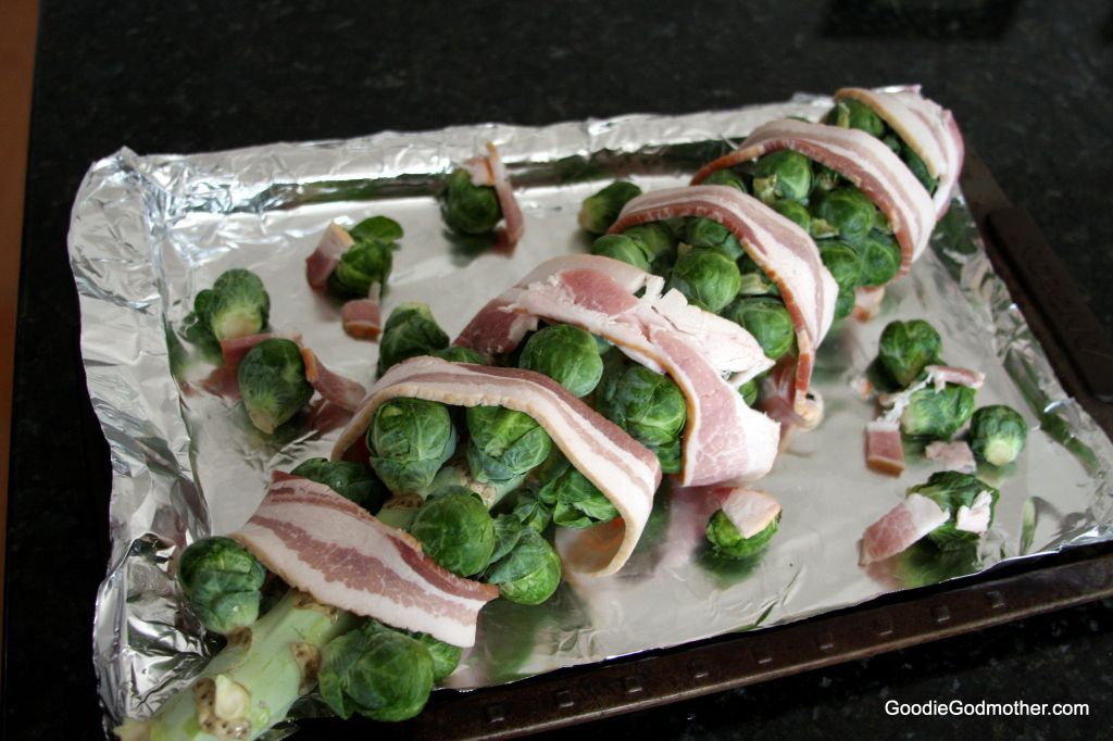 Bacon wrapped brussels sprouts