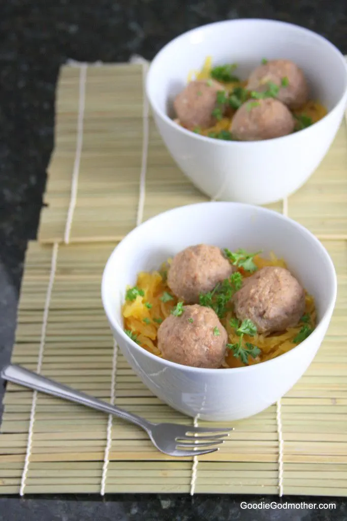 Paleo Spaghetti Squash and Meatballs Recipe
