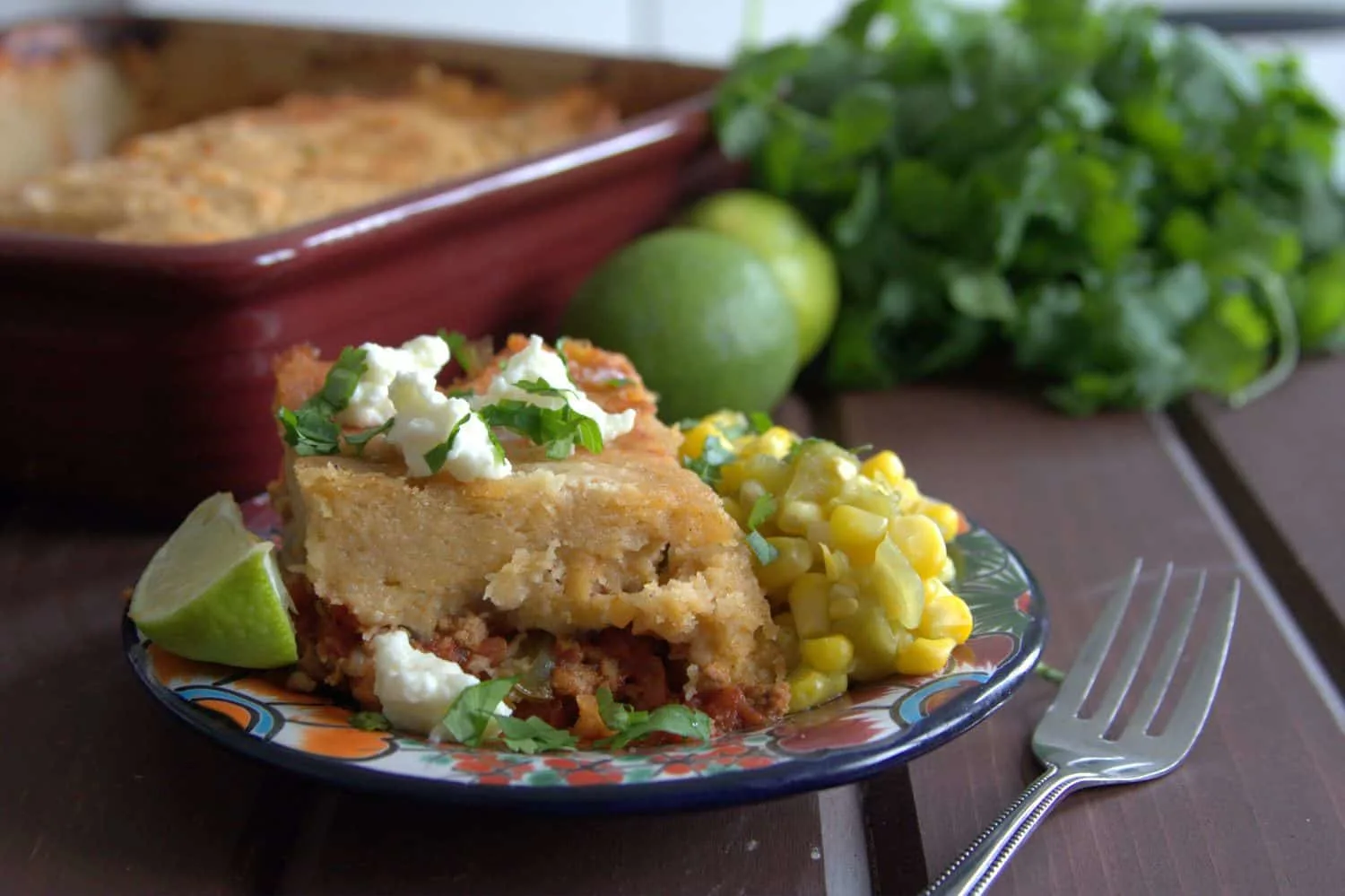 A delicious TexMex casserole, this Adobe Pie (also known as Tamale Pie) is an easier way to enjoy tamale flavors without all the rolling. It's freezer friendly too!
