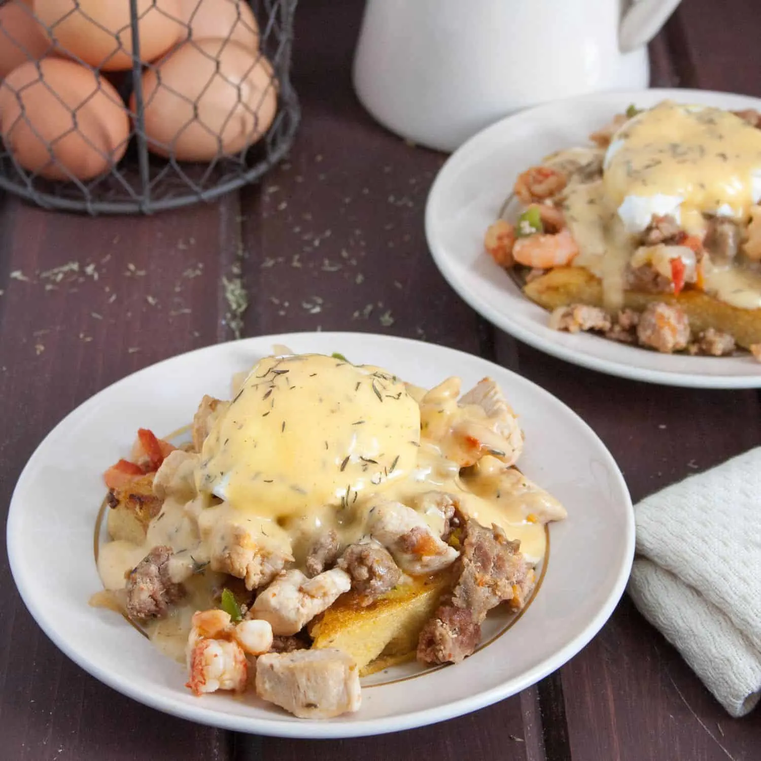 Add a New Orleans inspired twist to breakfast with Cajun Eggs Benedict!