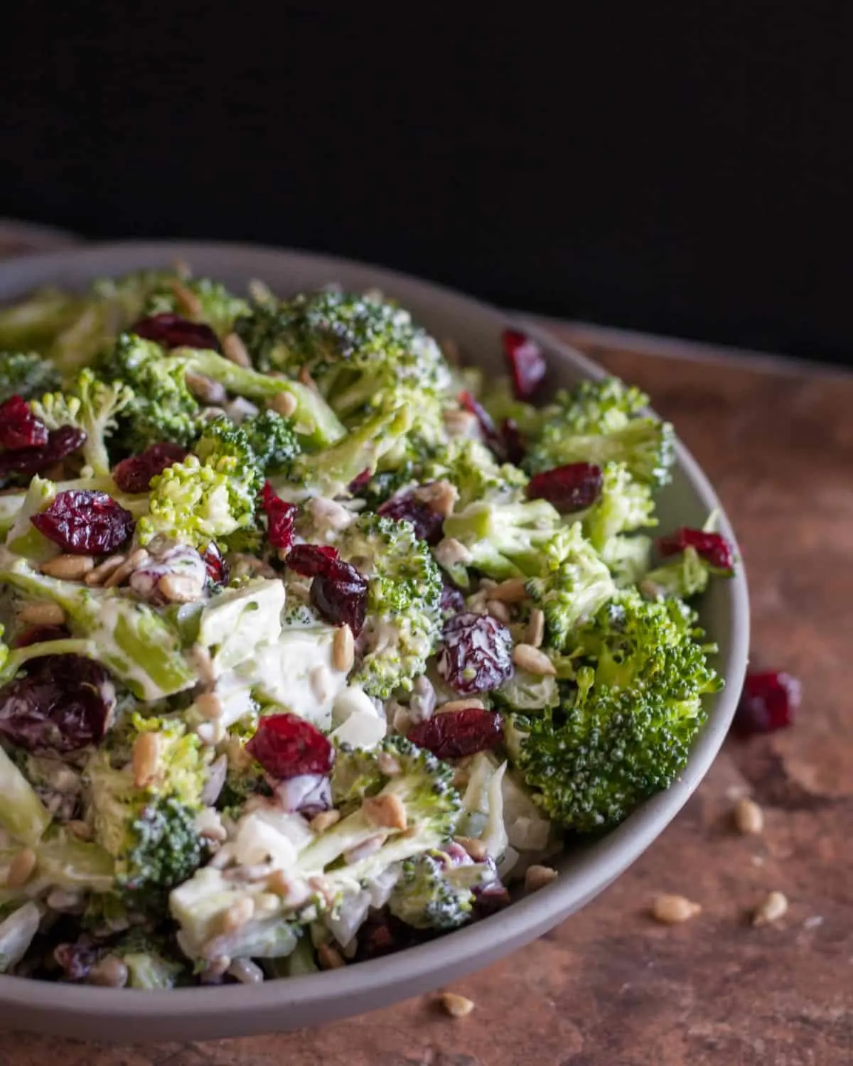 Creamy crunchy sweet and salty, this broccoli salad is always a hit! Get the recipe on GoodieGodmother.com