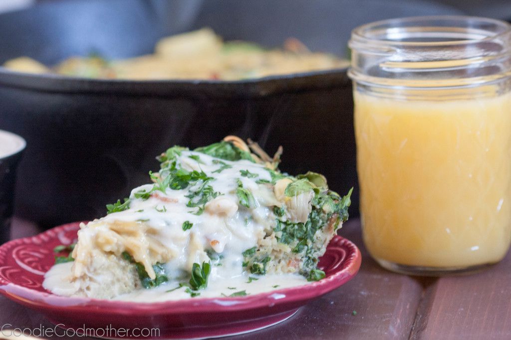 Bookmark this delicious and easy spinach artichoke frittata recipe for your next brunch! 