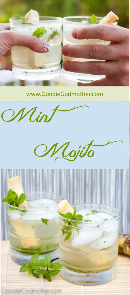 It's not summer without a classic mint mojito! Enjoy The Godfather's recipe for a classic and a non-alcoholic mint mojito! Recipe on GoodieGodmother.com