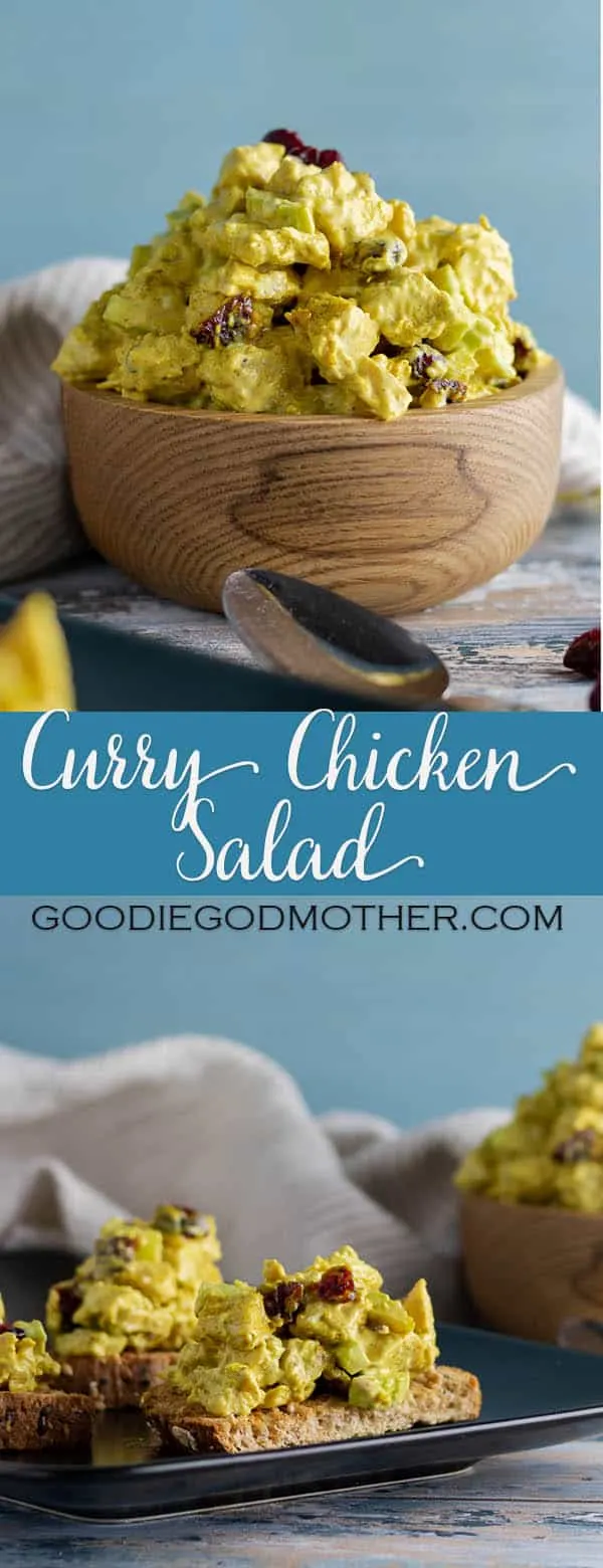 Curry chicken salad is a treat! Sweet curry adds an Indian inspired kick to classic chicken salad, making this a great twist on an old favorite. ﻿