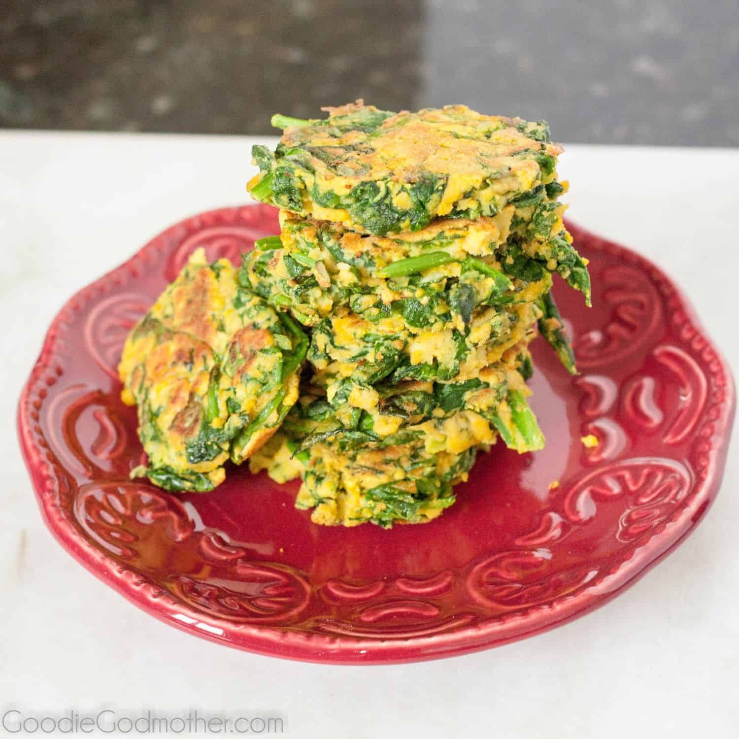 A spinach recipe without cheese! Delicious, healthy, spinach patties are a unique side dish to help you eat your greens! {paleo, whole30, dairy free, gluten free}