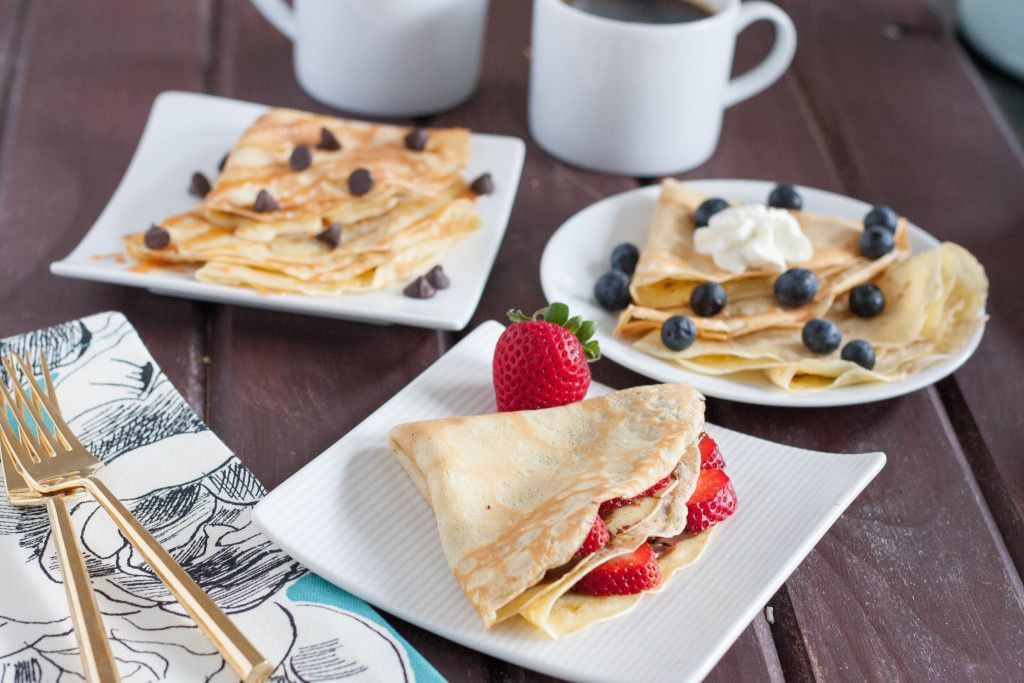 Sweet French Crepes recipe - easy to make sweet crepes recipe with no required batter rest time. 
