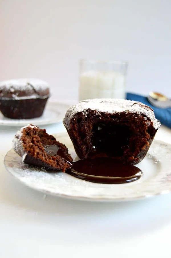 Chocolate Lava Cakes - Ready in less than an hour! A one-way ticket to chocolate nirvana