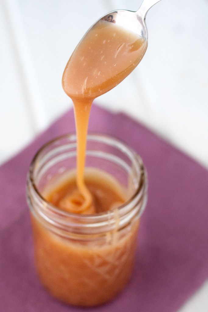 An easy to follow recipe for homemade caramel sauce that stays soft - even in the refrigerator! Perfect for dipping apple slices or pretzels or drizzling over desserts or into hot chocolate or lattes. 