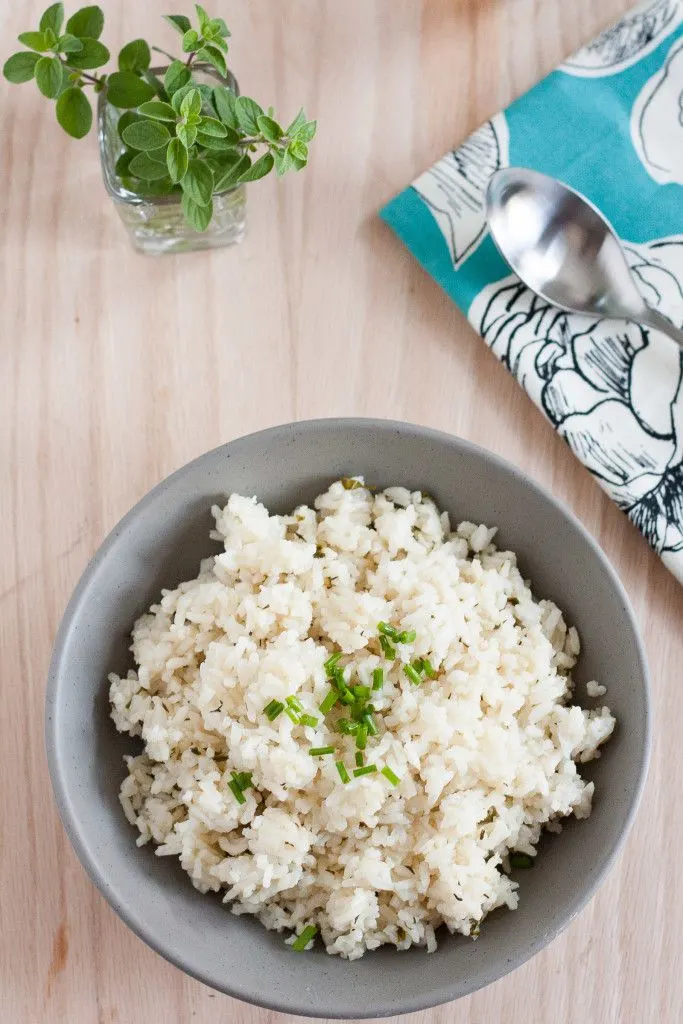 A recipe worth raiding the herb garden! Basil, thyme, oregano, and chives make this from-scratch pilaf colorful and tastier than anything you can buy in a box!