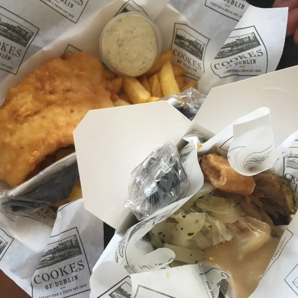 Fish & Chips and Hog In A Box - Cooks of Dublin - Disney Springs