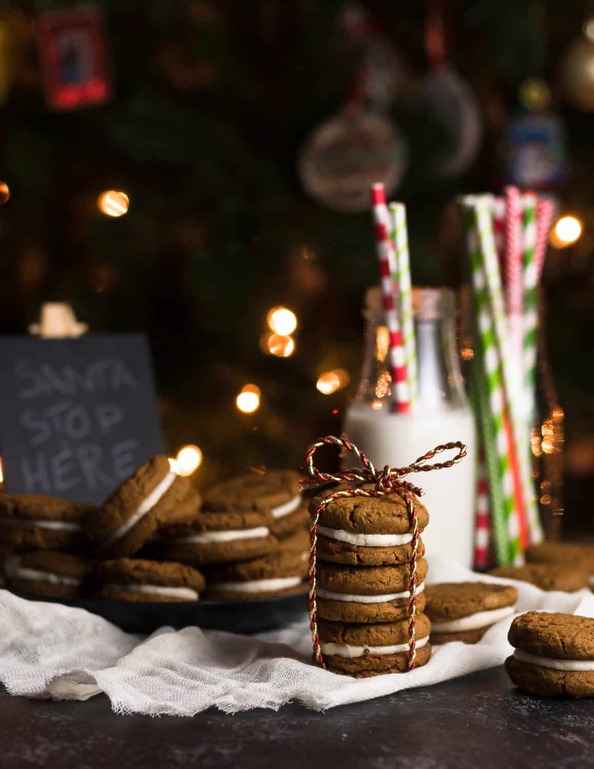 Two iconic holiday flavors wrapped up into one "first cookie gone at the cookie swap" recipe. Make gingerbread eggnog sandwich cookies for someone on your Nice List.  * Visit GoodieGodmother.com for the recipe!