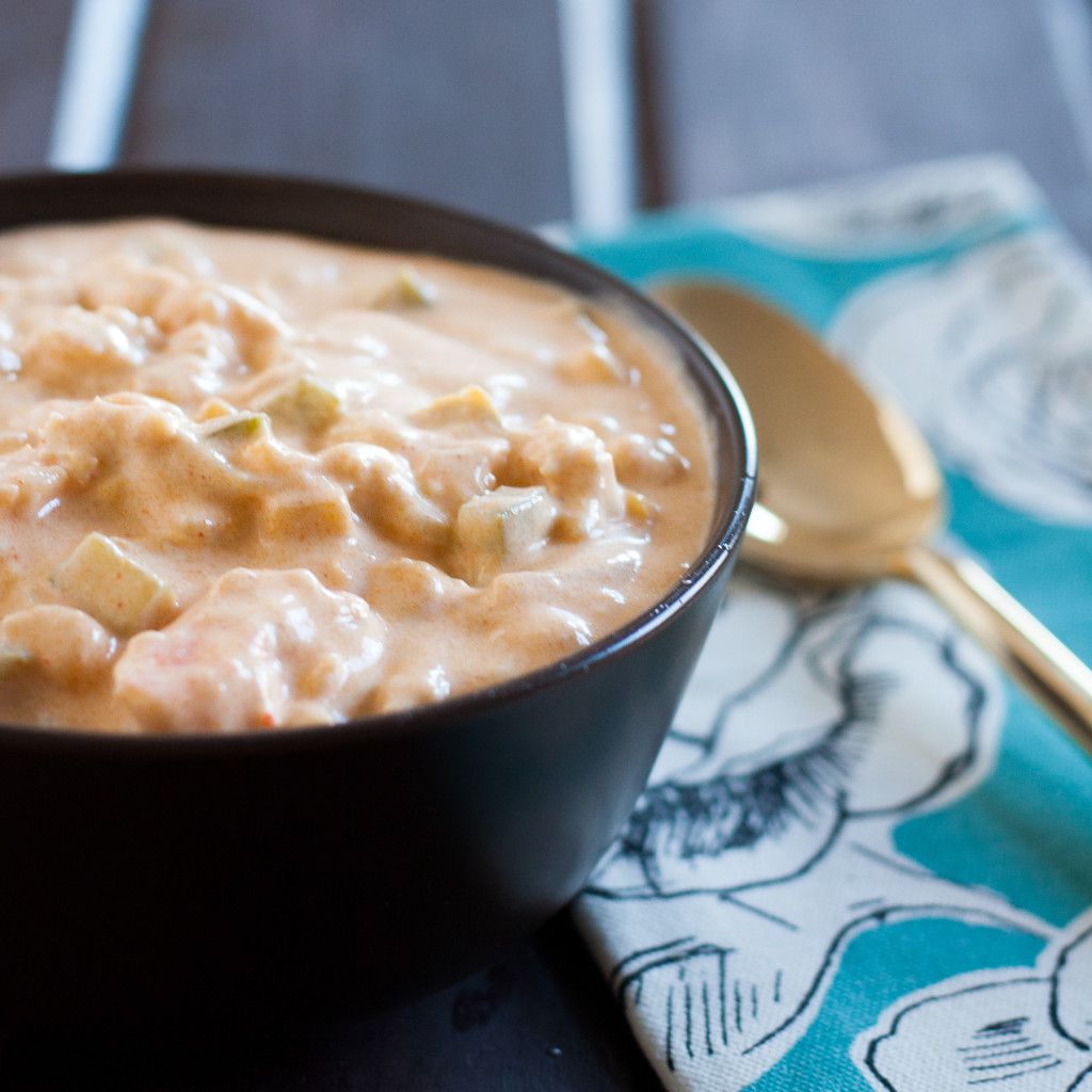Daufuskie Soup - A creamy seafood soup recipe inspired by coastal South Carolina. Recipe on GoodieGodmother.com