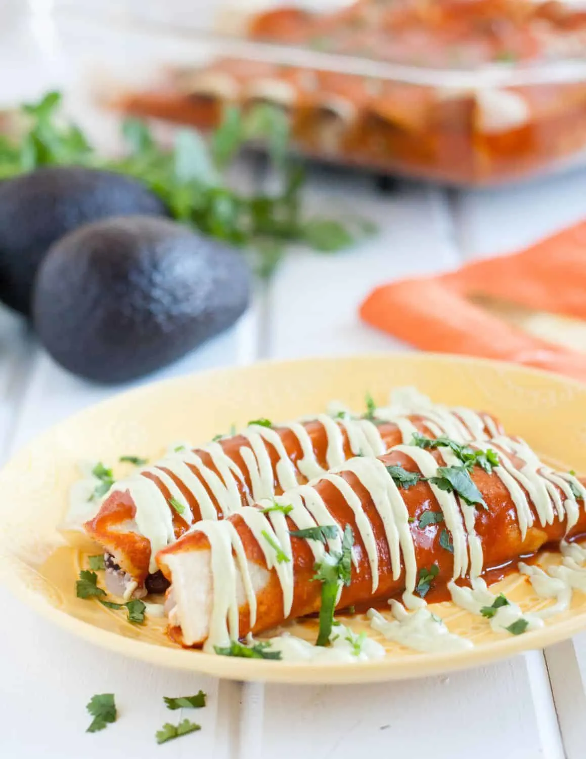 Vegan breakfast enchiladas! A delicious, savory vegan breakfast recipe that's so good, even 