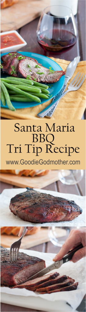 Santa Maria Tri Tip Barbecue is California BBQ at its best! Learn how to make it at home (gas or charcoal grill) and enjoy central coast California cuisine no matter where you are! * GoodieGodmother.com
