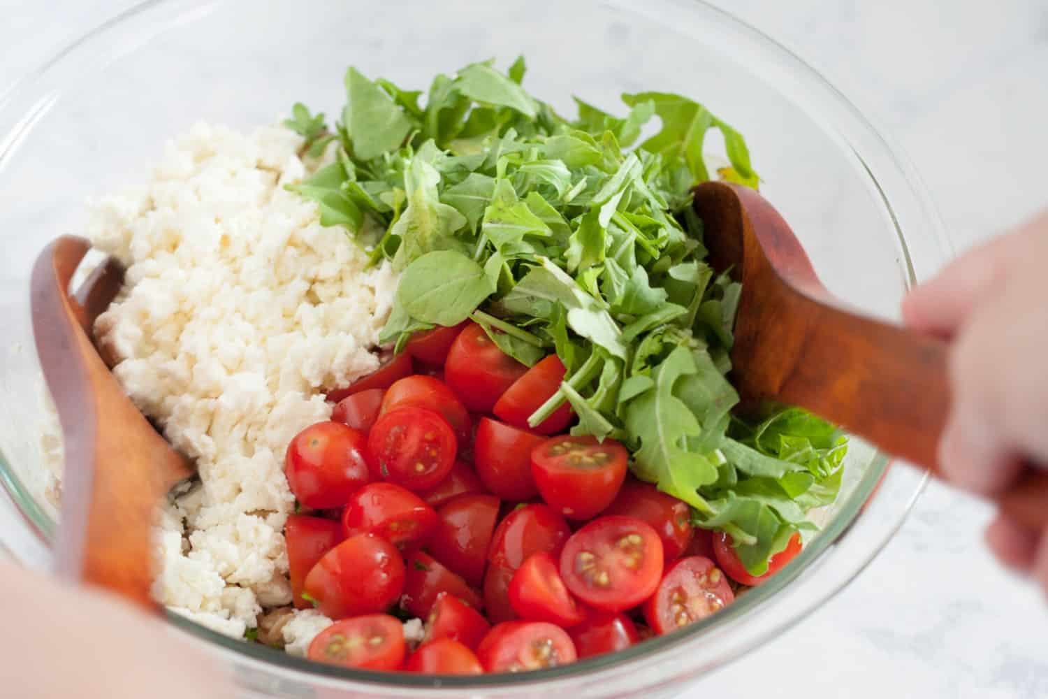 Bright Mediterranean inspired flavors make this feta farro salad a perfect main dish for a light meal, or a refreshing side for a picnic or barbecue. It's a great way to try ancient grains in your diet! * Recipe on GoodieGodmother.com