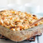 Who says Thanksgiving dinner can't have a coastal touch? This flavorful seafood stuffing is loaded with crab and shrimp but pairs beautifully with turkey. A "must save" for Thanksgiving! * Mid-Atlantic Seafood Stuffing (Dressing) recipe on GoodieGodmother.com