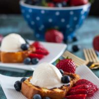 Grilled Pound Cake Sundae