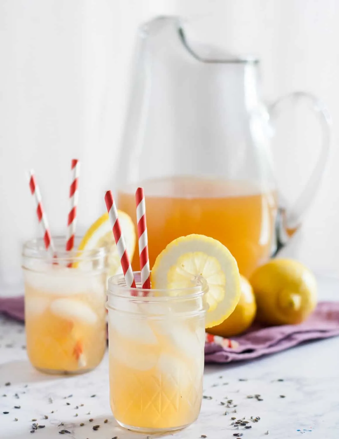Sweeten your summer lemonade with honey, and add a floral flavor with lavender. Honey, lemon, and lavender are a classic flavor combination that comes together beautifully in this raw honey lavender lemonade recipe!  * GoodieGodmother.com