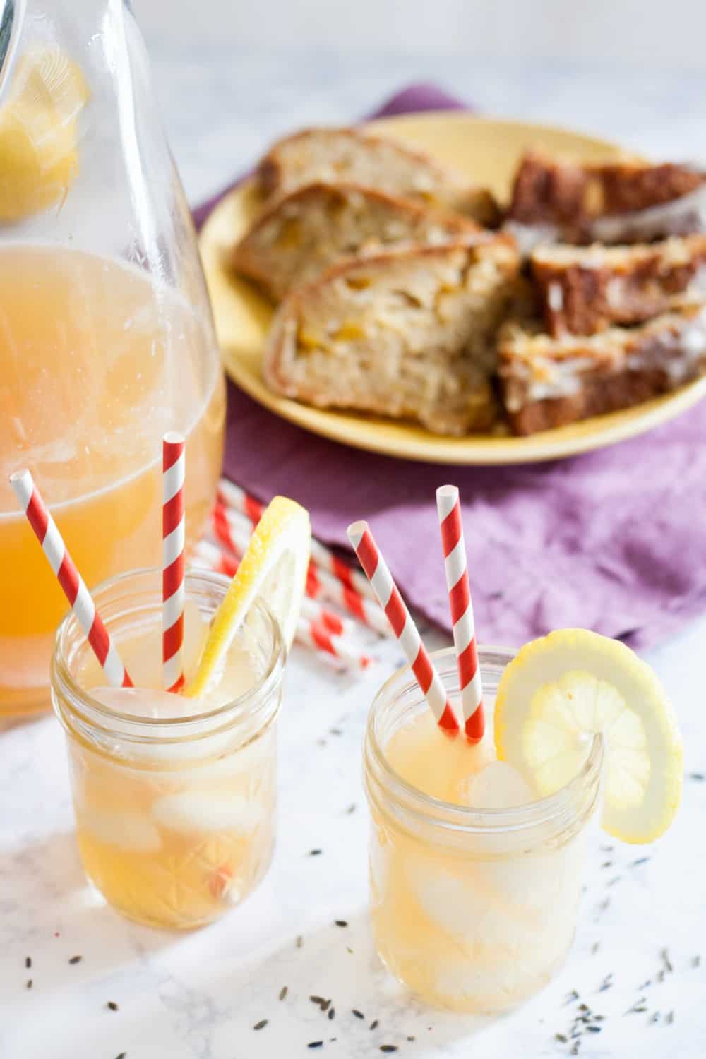 Sweeten your summer lemonade with honey, and add a floral flavor with lavender. Honey, lemon, and lavender are a classic flavor combination that comes together beautifully in this raw honey lavender lemonade recipe!  * GoodieGodmother.com