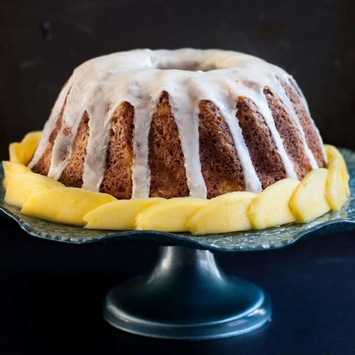 Summer calls for easy cakes that aren't too sweet, are perfect for family or company, and showcase the best of the season. This Mango Bundt Cake recipe is summer cake perfection. * GoodieGodmother.com