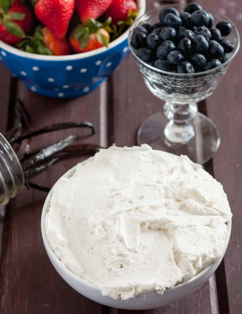 If you're looking for an easy no-bake dessert or a great way to stabilize whipped cream, look no further than this mascarpone whipped cream recipe!  * Recipe on GoodieGodmother.com