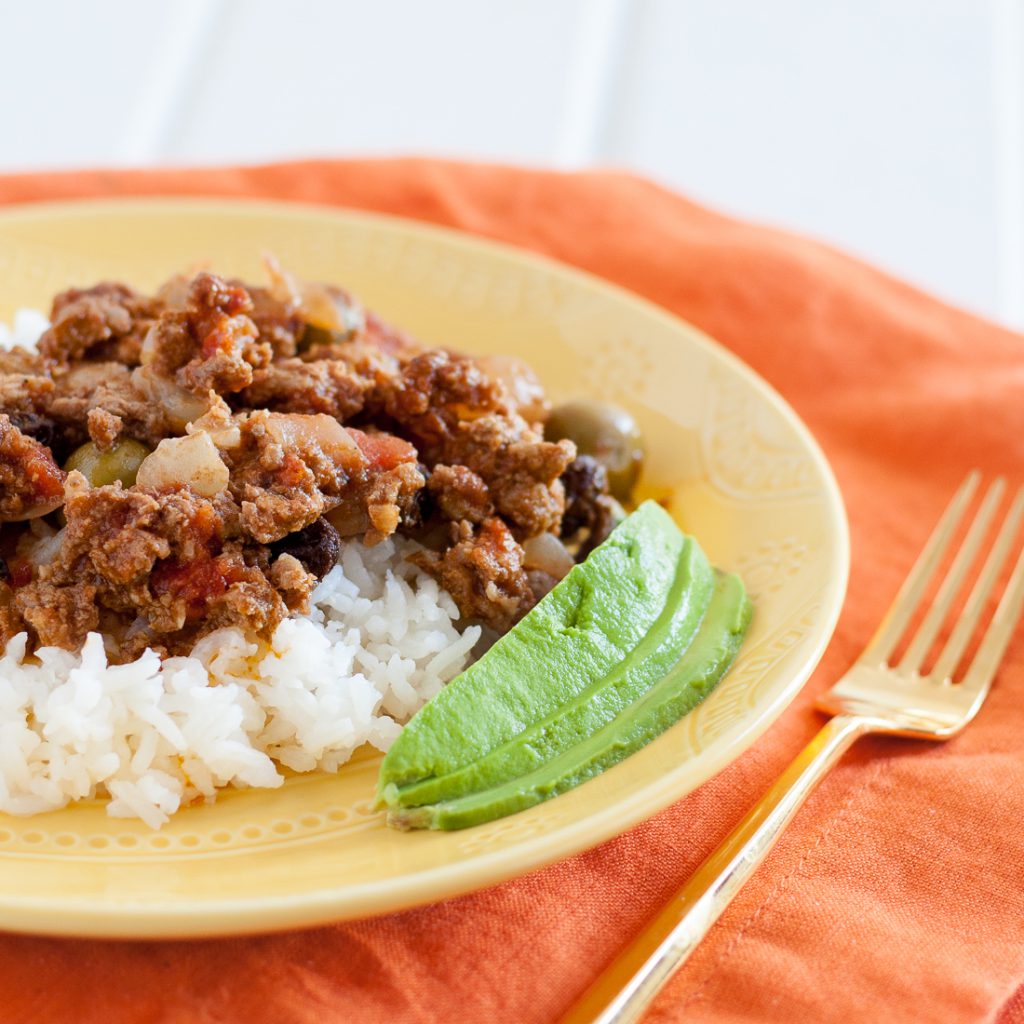 Cuban Picadillo - A delicious, economical, and clean eating friendly ground beef recipe! * GoodieGodmother.com