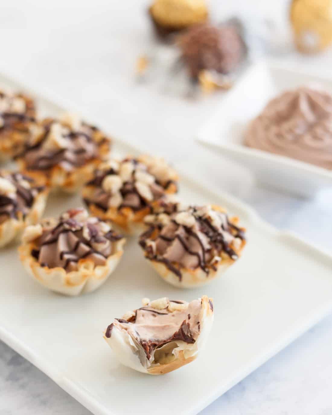 Easy Ferrero Rocher Cannoli Cups Goodie Godmother