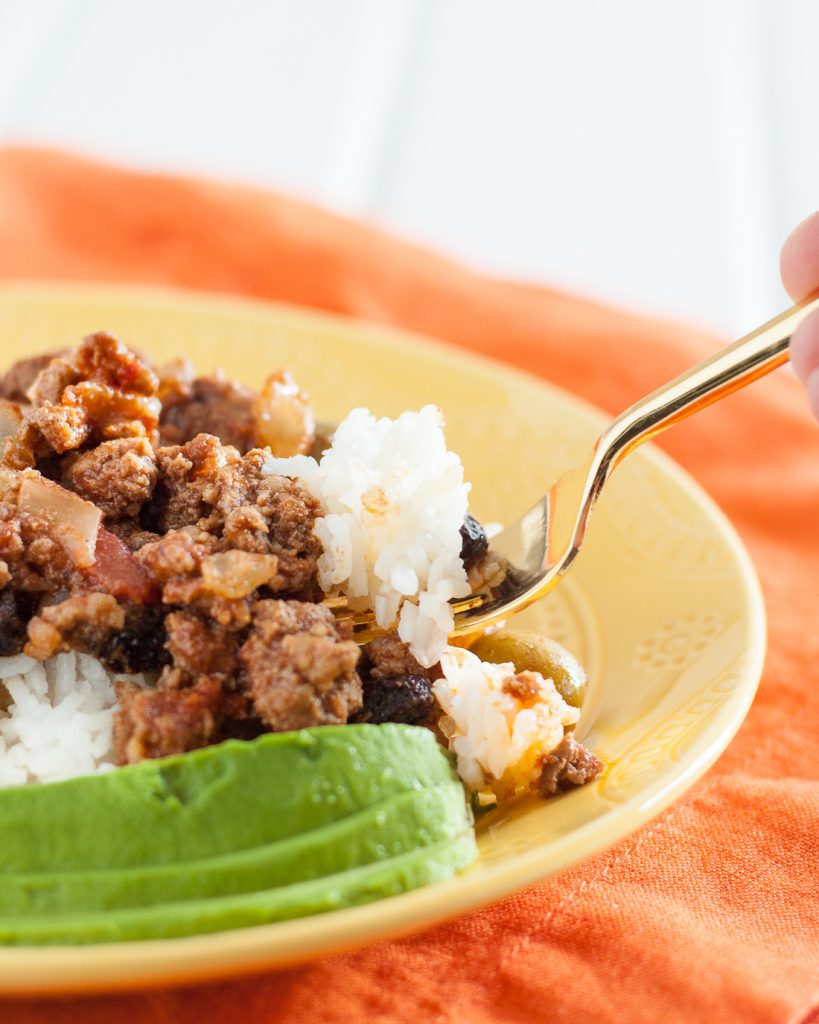 Cuban Picadillo - A delicious, economical, and clean eating friendly ground beef recipe! * GoodieGodmother.com