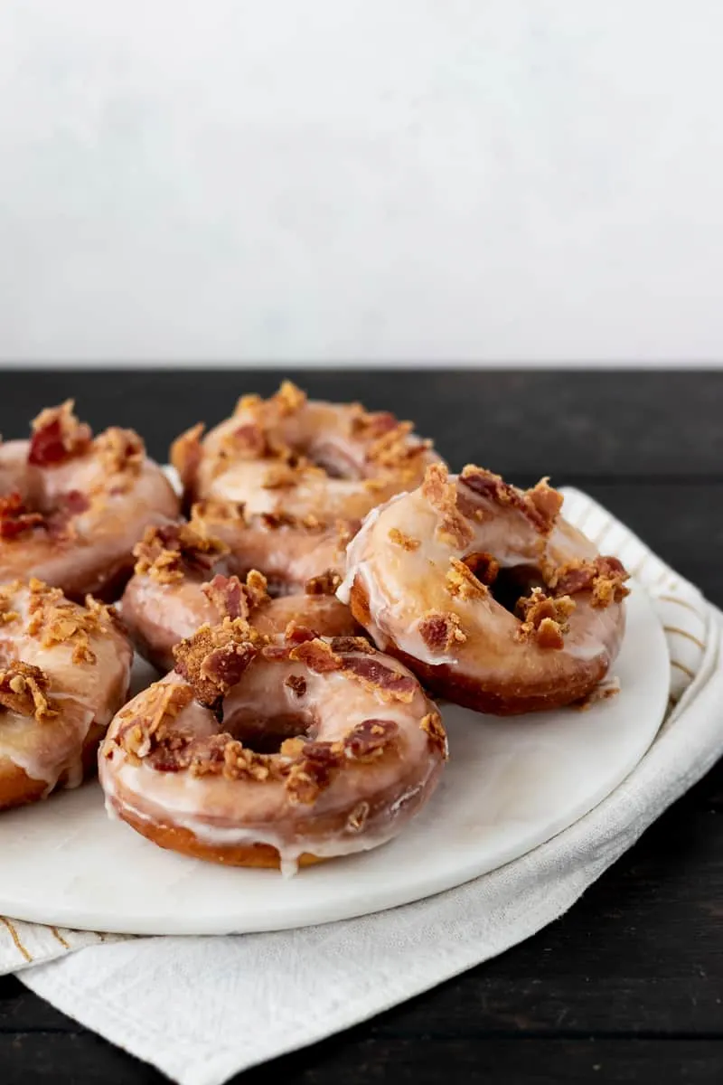 Sweet and salty are a wonderful combination and make these maple bacon doughnuts a treat that won't last long!