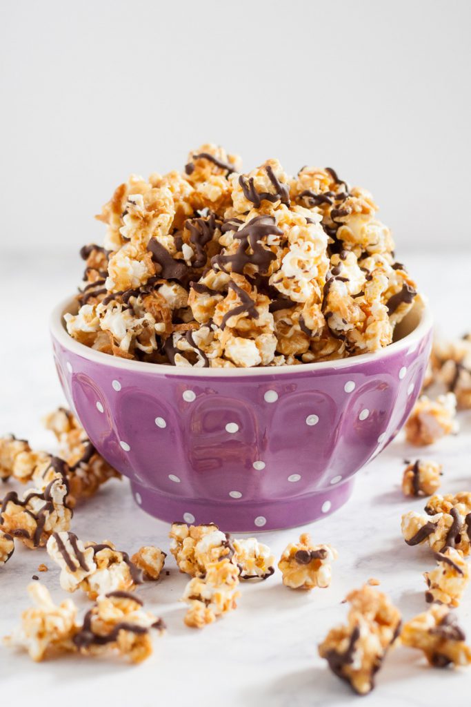 Samoas Caramel Corn - This recipe always disappears in minutes! * GoodieGodmother.com
