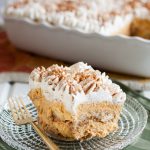 Pumpkin Chai Tiramisu - This unique tiramisu recipe is a great alternative to pumpkin pie for your fall dessert table! No baking required, and easily assembles in under 30 minutes * GoodieGodmother.com