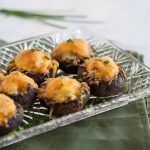 Bacon cheddar stuffed mushrooms are an easy party appetizer you can prepare ahead of time! * Recipe on GoodieGodmother.com