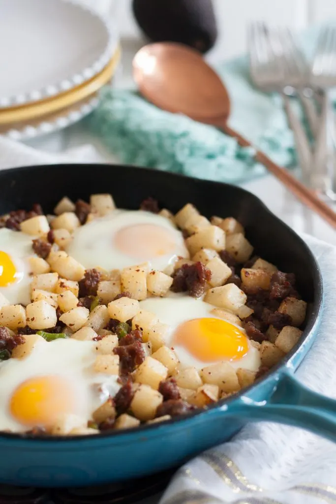 Give the traditional breakfast skillet a healthier makeover! Try this low carb jicama breakfast skillet next time you're in charge of brunch or want breakfast for dinner. * Recipe on GoodieGodmother.com