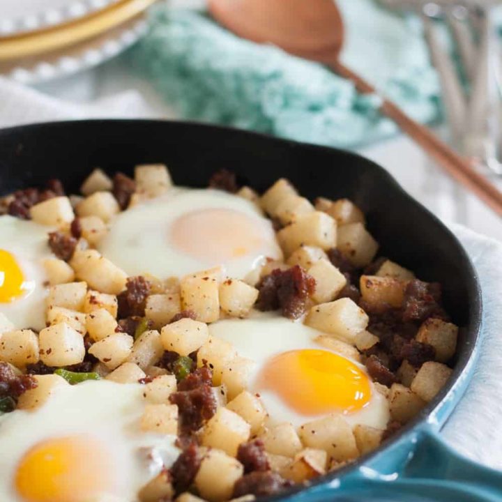 Give the traditional breakfast skillet a healthier makeover! Try this low carb jicama breakfast skillet next time you're in charge of brunch or want breakfast for dinner. * Recipe on GoodieGodmother.com