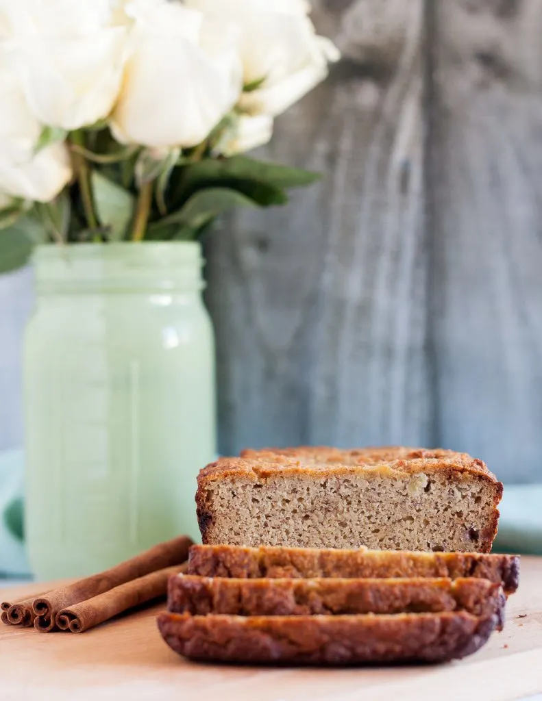 Gluten free and refined sugar free, this paleo banana bread still feels indulgent. With a great texture, it's a tasty breakfast treat or snack.  * Recipe on GoodieGodmother.com