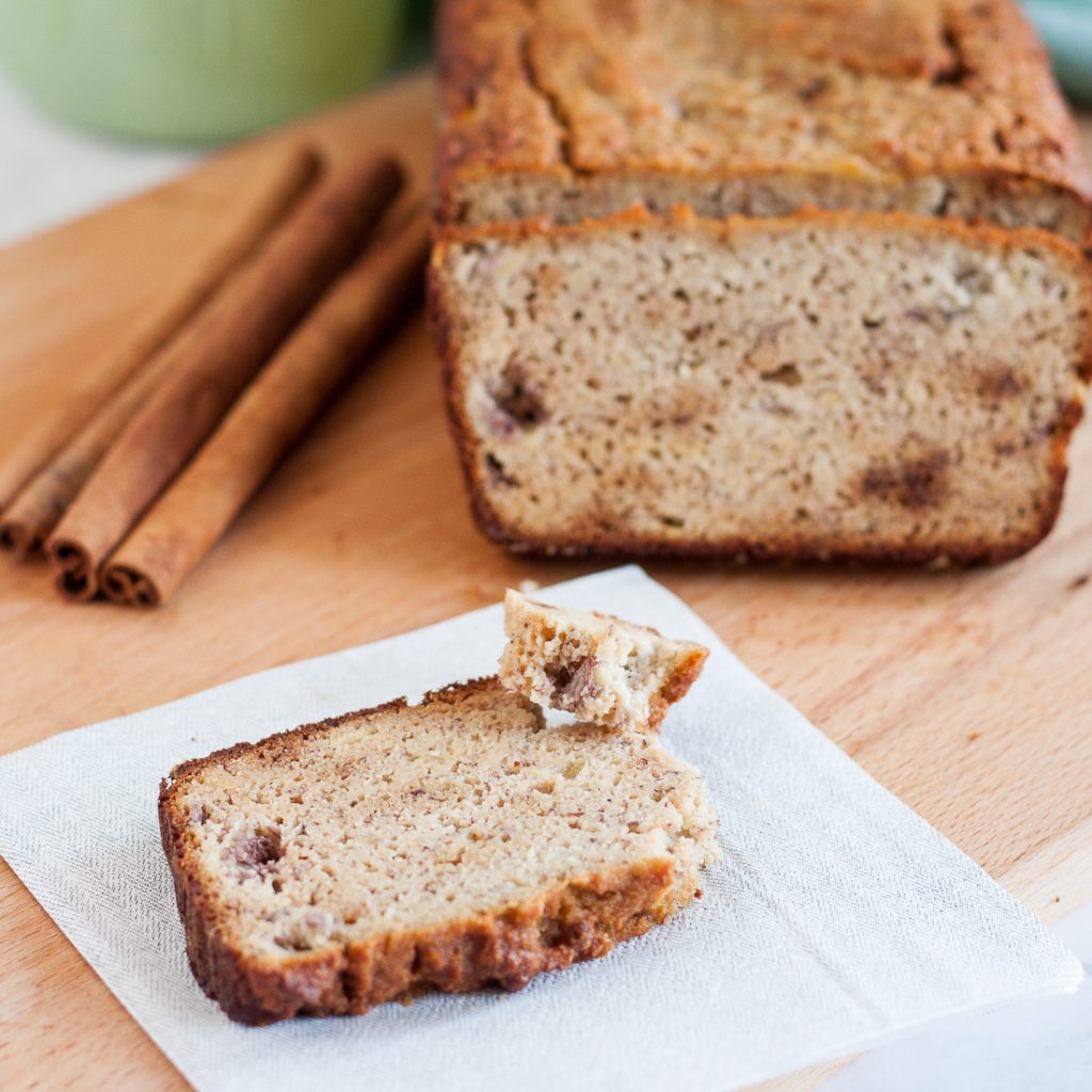 Gluten free and refined sugar free, this paleo banana bread still feels indulgent. With a great texture, it's a tasty breakfast treat or snack.  * Recipe on GoodieGodmother.com