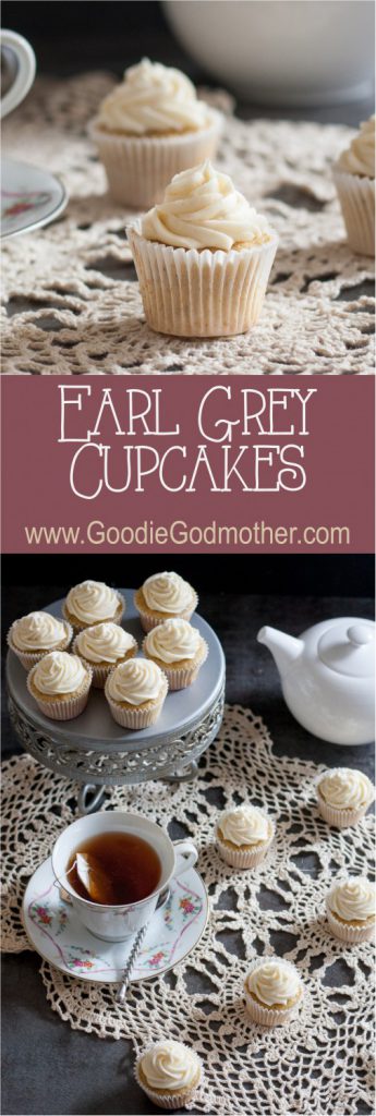 Why just drink your tea when you can eat it too? This recipe for Earl Grey cupcakes with honey buttercream frosting lets you do just that! * Recipe on GoodieGodmother.com