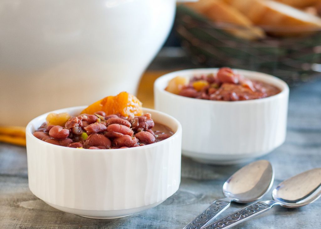 The best red bean soup recipe I've ever tried, this Cuban red bean soup - potaje colorado - is a family favorite! The recipe includes instructions for making on the stove top or in an Instant Pot! * GoodieGodmother.com