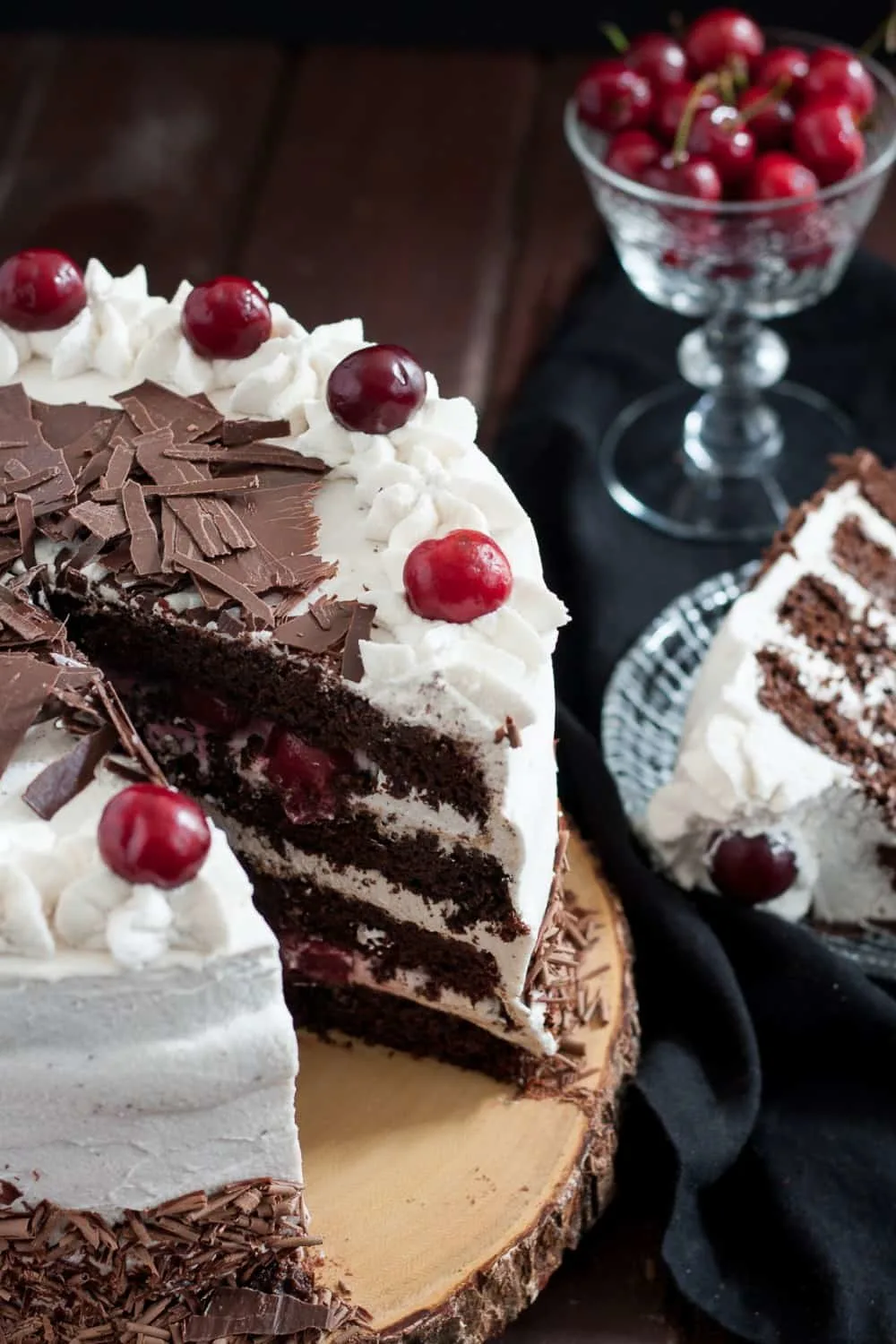 Black forest cake is a traditional German torte originating from a bakery in the Black Forest. * Recipe on GoodieGodmother.com
