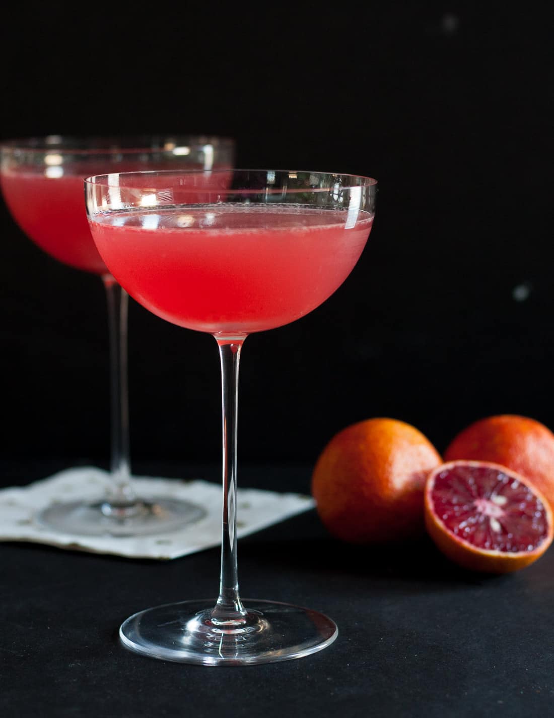 The blood orange vesper martini is a dramatic cocktail inspired by a classic espionage love story. * Recipe on GoodieGodmother.com