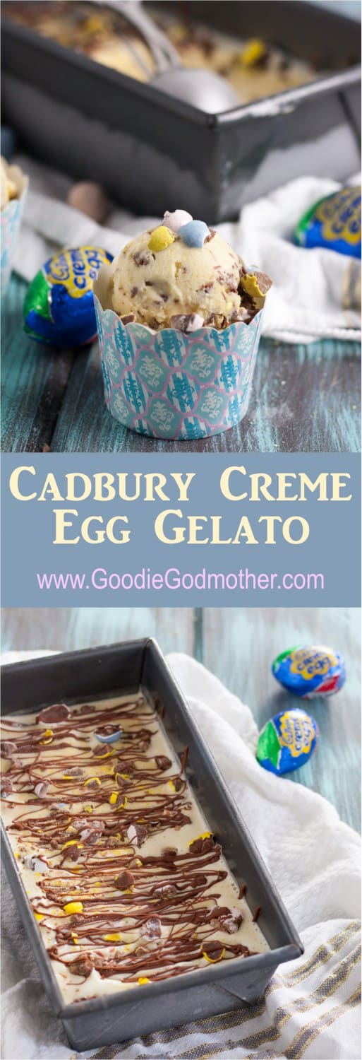 Cadbury Creme Egg Gelato Goodie Godmother