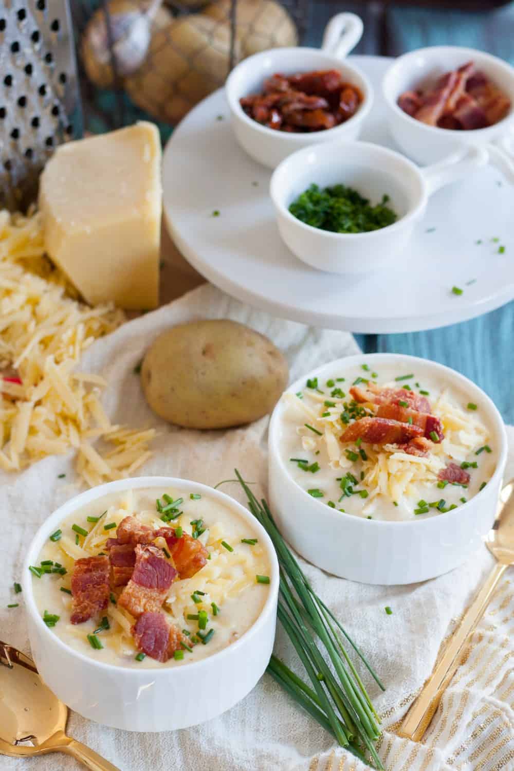 A classic comforting soup recipe, this Yukon Gold baked potato soup is a family favorite!