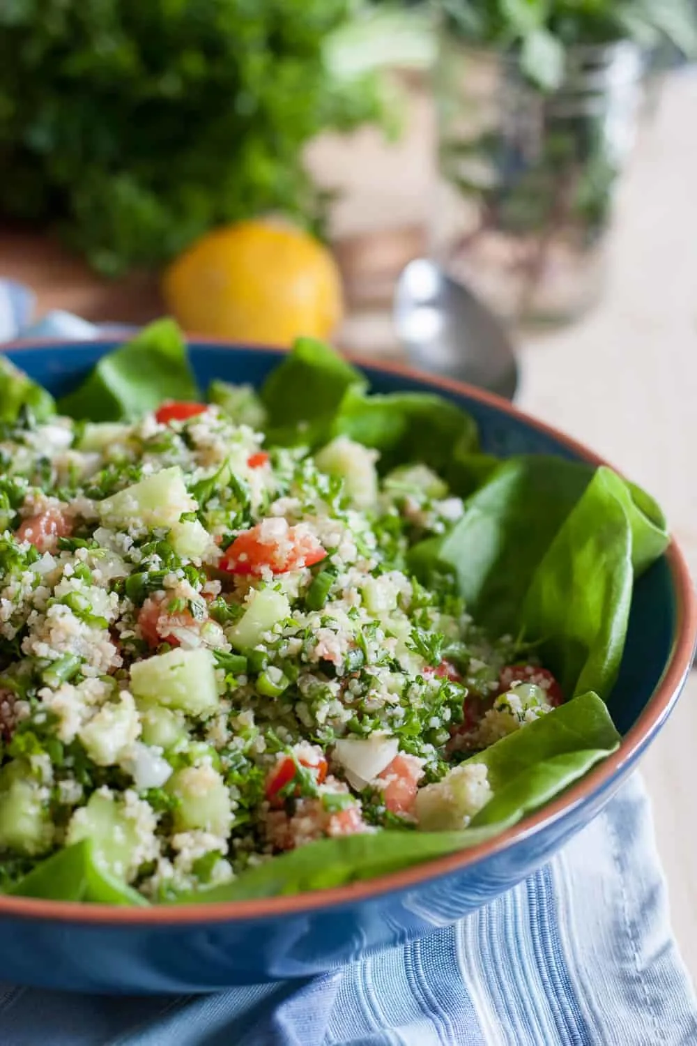 A classic tabbouleh salad recipe, made in the style of my grandmother. Bright flavors, fresh ingredients, and a beautiful presentation make this salad a favorite! * GoodieGodmother.com
