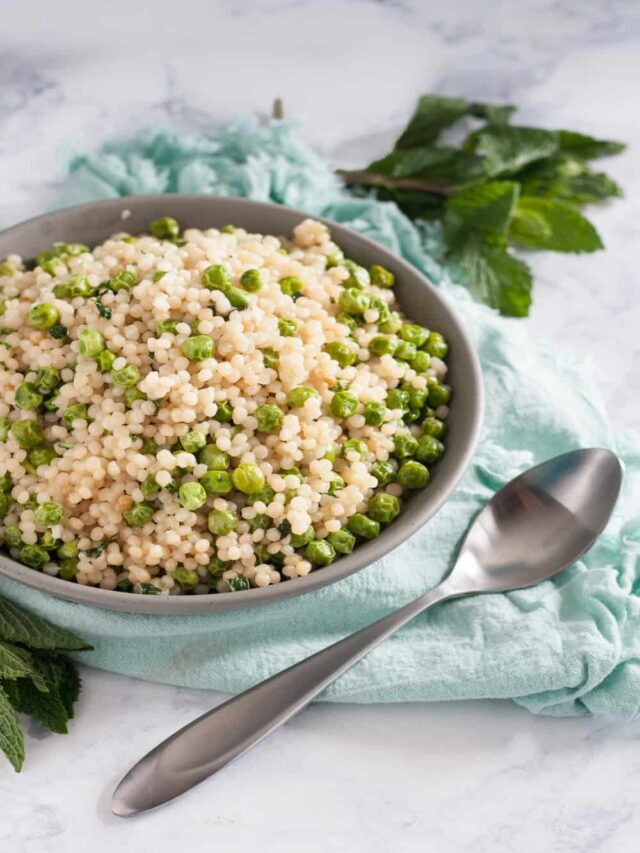 Try this Mint Pea Couscous – Springtime in a Bowl